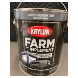BT 2 - Krylon Farm and Implement High Gloss Enamel Paint, Massey Ferguson Gray, 1 Gal