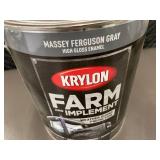 BT 2 - Krylon Farm and Implement High Gloss Enamel Paint, Massey Ferguson Gray, 1 Gal