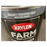 BT 2B - Krylon Farm and Implement Paint, Massey Ferguson Gray, 1 Gallon