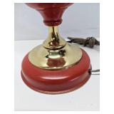 MCM table lamp - milk glass shade