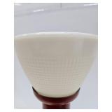 MCM table lamp - milk glass shade