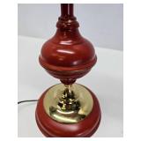 MCM table lamp - milk glass shade