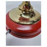 MCM table lamp - milk glass shade