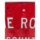 Metal Embossed Sign - "Prairie Rose God