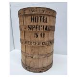 Antique Cheek-Neal Company Wooden Coffee Barrel - Houston, TX