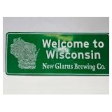New Glarus Brewing Company Metal Advertising Sign - Wisconsin
