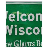 New Glarus Brewing Company Metal Advertising Sign - Wisconsin