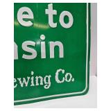 New Glarus Brewing Company Metal Advertising Sign - Wisconsin