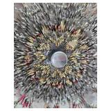 Vintage Homemade Hand Cut Metal Flower - 1970