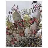 Vintage Homemade Hand Cut Metal Flower - 1970