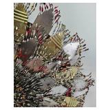 Vintage Homemade Hand Cut Metal Flower - 1970