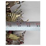 Vintage Homemade Hand Cut Metal Flower - 1970