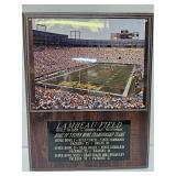 Green Bay Packers Lambeau Field Plaque