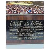 Green Bay Packers Lambeau Field Plaque
