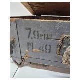 Vintage Russian Military Wooden Ammunition Box / Crate