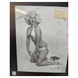 1960 Elvgren Pin-Up Girls Pre-Production Glass Printing Plate