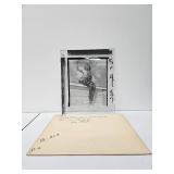 1961 Elvgren Pin-Up Girl on Roof Pre-Production Glass Printing Plate