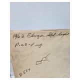 1962 Elvgren Pin-Up Girls Pre- Production Glass Printing Plate