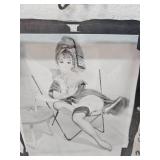 1962 Elvgren Pin-Up Girls Pre- Production Glass Printing Plate