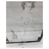 1962 Elvgren Pin-Up Girls Pre- Production Glass Printing Plate