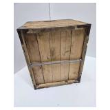 Vintage Minneapolis Gas Company Folding Wooden Box