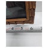 Lot of 2 Vintage Mexican Feather Craft Art Colorful Bird Pictures