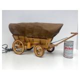 Excellent Clean Working Condition Vintage Covered Wagon Lamp