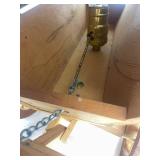 Excellent Clean Working Condition Vintage Covered Wagon Lamp