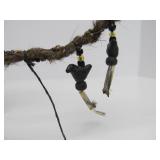 Excellent Native American Made Pipe w/Large & Impressive Carved Stone Pipe Head #1