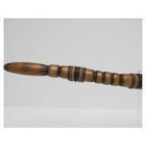 Excellent Native American Made Pipe w/Large & Impressive Carved Stone Pipe Head #1