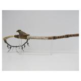 Excellent Native American Made Pipe w/Large & Impressive Carved Stone Pipe Head #1