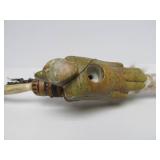 Excellent Native American Made Pipe w/Large & Impressive Carved Stone Pipe Head #1