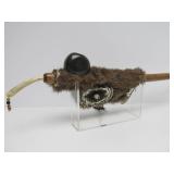 Excellent Native American Made Pipe w/Large & Impressive Carved Stone Pipe Head #2