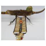 Excellent Native American Made Pipe w/Large & Impressive Carved Stone Pipe Head #3