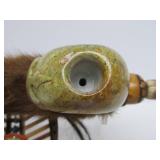 Excellent Native American Made Pipe w/Large & Impressive Carved Stone Pipe Head #3