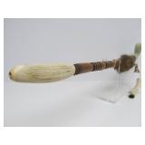 Excellent Native American Made Pipe w/Large & Impressive Carved Stone Pipe Head #4