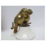 Large Lot of Vintage Heavy Solid Brass Ducks Owls Birds etc