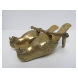 Large Lot of Vintage Heavy Solid Brass Ducks Owls Birds etc