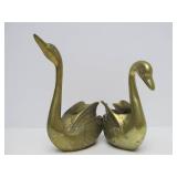 Large Lot of Vintage Heavy Solid Brass Ducks Owls Birds etc