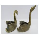 Large Lot of Vintage Heavy Solid Brass Ducks Owls Birds etc