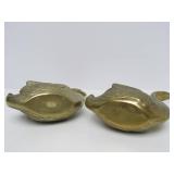 Large Lot of Vintage Heavy Solid Brass Ducks Owls Birds etc