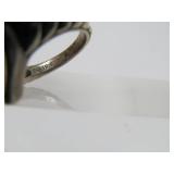 Fine 18K Gold, Sterling Silver & Turquoise Signed NA HOKU Ring - Size 7