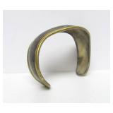 Heavy Vintage Southwestern Sterling Silver Cuff Bracelet - 1.16 Oz