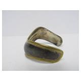 Heavy Vintage Southwestern Sterling Silver Cuff Bracelet - 1.16 Oz