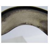 Heavy Vintage Southwestern Sterling Silver Cuff Bracelet - 1.16 Oz