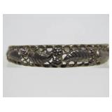 Pierced Leaf & Grape Design Sterling Silver Bracelet