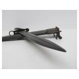 US Military Bayonet Knife w/Sheath - Marked U.F.H. US 1942