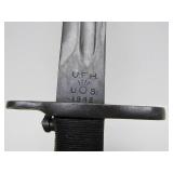 US Military Bayonet Knife w/Sheath - Marked U.F.H. US 1942