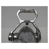 Large Antique Industrial Nickel Plated Brass ROCKWOOD Fire Hose Nozzle