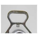 Large Antique Industrial Nickel Plated Brass ROCKWOOD Fire Hose Nozzle